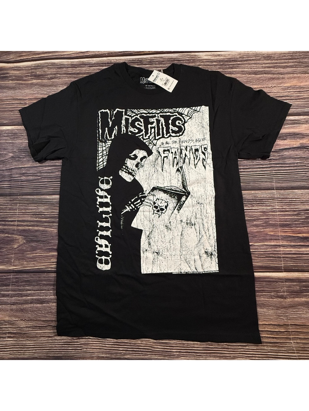 Misfits T-Shirt Men’s M NWT Fiend Skull Fangs Punk Rock Band Tee